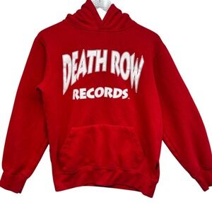 Death Row Records Crooks & Castles Mens S‎ Hoodie Red Hip Hop